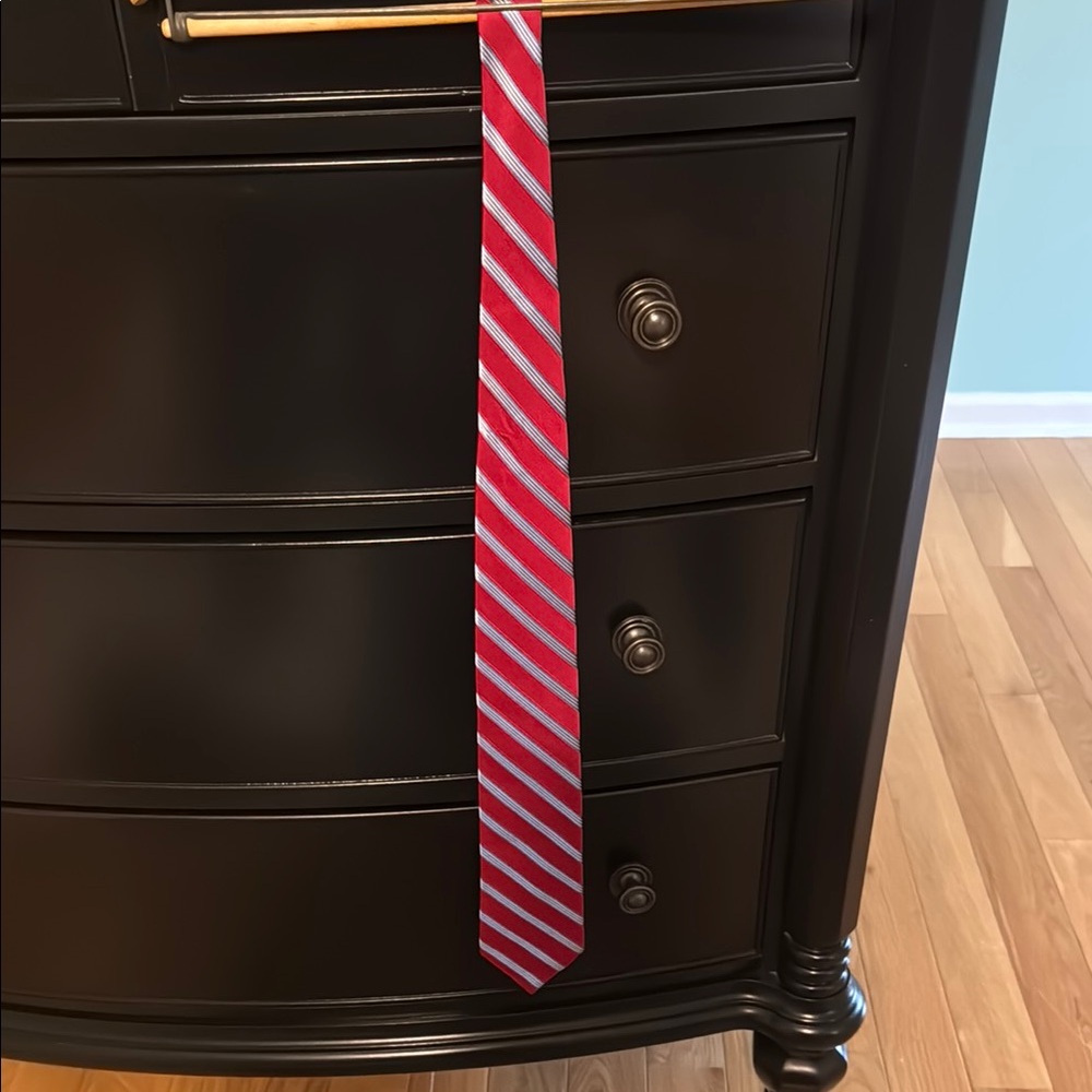 Nautica Red and Blue Striped Tie Classic Accessory